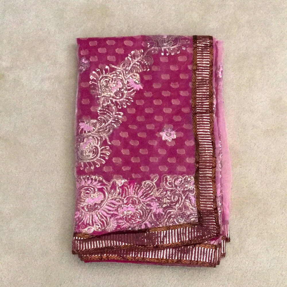 New Pink Saree